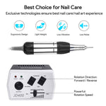 Lade das Bild in den Galerie-Viewer, JCMaster EU400-436M1, Profi Nagelfräser JD400 30000 U/min für Maniküre Pediküre, Keine Vibration, Kein Lärm, Schwarz JCMaster-Beauty