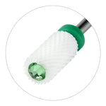 Cargue la imagen en el visor de la galería, JCMaster 2MCE475M1, 2x Premium Nagelfräser Aufsätze Keramik, 2.35mm Bits zylinder Gelnägel mit Crystal JCMaster-Beauty