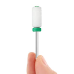 Cargue la imagen en el visor de la galería, JCMaster 2MCE475M1, 2x Premium Nagelfräser Aufsätze Keramik, 2.35mm Bits zylinder Gelnägel mit Crystal JCMaster-Beauty