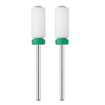 Cargue la imagen en el visor de la galería, JCMaster 2MCE475M1, 2x Premium Nagelfräser Aufsätze Keramik, 2.35mm Bits zylinder Gelnägel mit Crystal JCMaster-Beauty