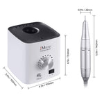 Cargue la imagen en el visor de la galería, JCMASTER EU2031B-MCE4, Premium Nagelfräser Set - Fräser elektrisch Inkl 10 Aufsätze - Gelnägel & Acrylnägel - Diamant & Keramik Bits - 30000 U/Min - Fußpedal JCMaster-Beauty