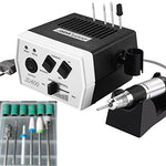 Load the image into the gallery viewer, Nagelfräser JSDA® JD 400 Pro, Nagelfräser für Gelnägel mit Profi 30000 U/Min, Fräser Nägel, Nagelfräser elektrisch inkl 10 Aufsätzen, Acrylnägel, 10 Bits, Hornhautentferner, Privat &Studio JSDA