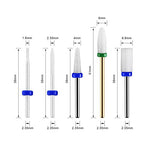 Load the image into the gallery viewer, JCMASTER® 5x Premium Keramik Bits Inkl. 1x Bürstenbit Maniküre/Pediküre/Hornhaut Professionelles Schleifkörper Set Für Nagelfräser JCMASTER