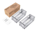 Cargue la imagen en el visor de la galería, RatzFatz® 2x Lebendfalle Premium Mausefalle, Köder, Rattenfalle, Groß, XL, Profi, Garten & Haus, Tierfalle Set, ua Hasen & Hamster, Mehrfach, Lebend, Jagd, Käfig, Box, Aussen, Kastenfalle RatzFatz