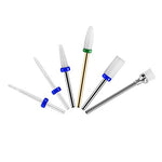Load the image into the gallery viewer, JCMASTER® 5x Premium Keramik Bits Inkl. 1x Bürstenbit Maniküre/Pediküre/Hornhaut Professionelles Schleifkörper Set Für Nagelfräser JCMASTER
