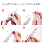 Load the image into the gallery viewer, Nagelfräser + Keramik Bits JCMASTER® Premium Set 30.000 U/min Gelnägel & Acrylnägel Inkl Aufsätze Fußpflegegerät Stufenlose Regulierung, Elektrische Nagelfeile, Maniküre ≫EasyPro+≪ JCMASTER