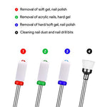 Load the image into the gallery viewer, JCMASTER® Premium Keramik Aufsätze longlife Bits 2.35mm Nagelfräser Crystal Gelnägel Medium Schleifen Acryl Maniküre, Pediküre Nageldesign Schleifkörper Acrylnägel, verschiedene Stärken JCMASTER