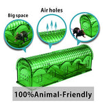 Cargue la imagen en el visor de la galería, RatzFatz® Premium Mausefalle Lebendfalle Wiederverwendbar Für Außen und Innen, Innovativer Mechanismus, MBG-01 RatzFatz