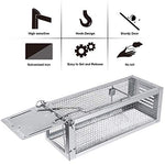 Cargue la imagen en el visor de la galería, RatzFatz® 2x Lebendfalle Premium Mausefalle, Köder, Rattenfalle, Groß, XL, Profi, Garten & Haus, Tierfalle Set, ua Hasen & Hamster, Mehrfach, Lebend, Jagd, Käfig, Box, Aussen, Kastenfalle RatzFatz