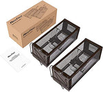 Cargue la imagen en el visor de la galería, RatzFatz® 2x Lebendfalle Mausefalle, Rattenfalle, ● Sieger 2021 ● XXL, Profi, Garten & Haus, Tierfalle Set, ua Hasen & Hamster, Sensibilität einstellbar, Mehrfach, Lebend, Jagd, Käfig RatzFatz