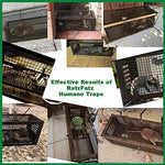 Cargue la imagen en el visor de la galería, RatzFatz® 2x Lebendfalle Mausefalle, Rattenfalle, ● Sieger 2021 ● XXL, Profi, Garten & Haus, Tierfalle Set, ua Hasen & Hamster, Sensibilität einstellbar, Mehrfach, Lebend, Jagd, Käfig RatzFatz