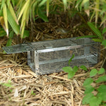 Cargue la imagen en el visor de la galería, RatzFatz® XXL Lebendfalle Für Alle Kleintiere, Wiederverwendbar, Draußen & Drinnen, silber RatzFatz