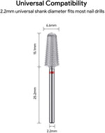 Cargue la imagen en el visor de la galería, JCMASTER MCA653F, Nagelfräser Bit Premium, 2,35mm, MCA653F Hartmetall, Longlife, Aufsatz Gelnägel, Acryl Maniküre, Pediküre, Hornhaut, Stärke Fein, Inkl Ebook JCMaster-Beauty