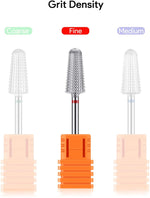 Cargue la imagen en el visor de la galería, JCMASTER MCA653F, Nagelfräser Bit Premium, 2,35mm, MCA653F Hartmetall, Longlife, Aufsatz Gelnägel, Acryl Maniküre, Pediküre, Hornhaut, Stärke Fein, Inkl Ebook JCMaster-Beauty